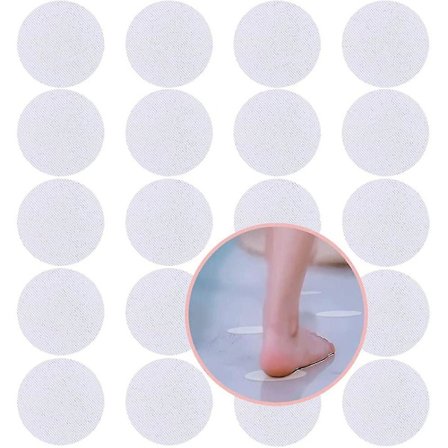 20 Liukuestetarraa kylpyammeeseen, pyöreitä liukuestetarroja suihkuun, portaisiin