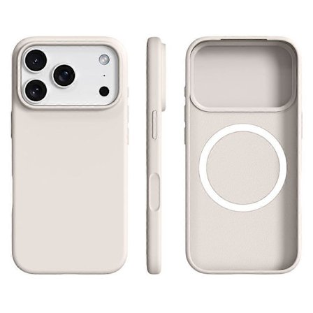 Til iPhone 17 Pro Cover Kompatibel med MagSafe Ultratynd Flydende Silikone + PC Telefon Cover