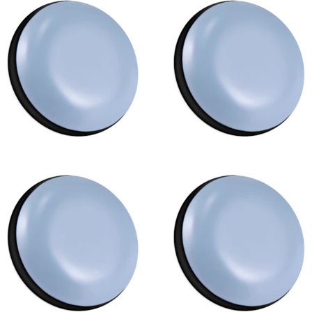 4 st möbelglidare, självhäftande möbelglidare i teflon, lämpliga för olika golv av släta material (runda, 50 mm)