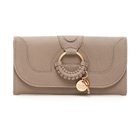 Chloé Wallets & Cardholders Grå, Dame Punge og Kortholder, Størrelse: ONE Size