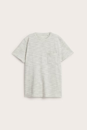 Kappahl | Meleerattua lankaa oleva t-paita | Luonnonvalkoinen