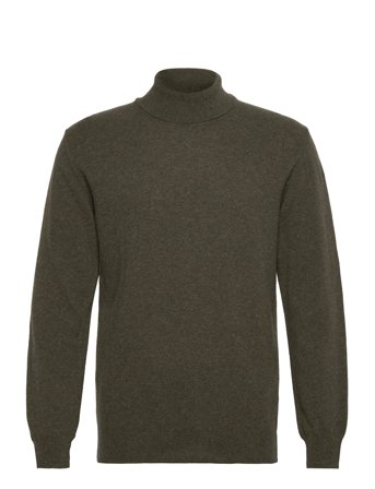 Eco Wool Thomas Knit Tops Knitwear Turtlenecks Green Mads Nørgaard