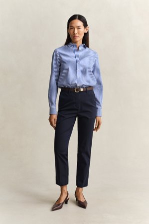 GANT Damen Slim Fit Slacks (40) Marineblau