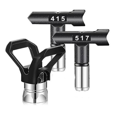 3 st Spraymunstycken Färgspruta Utan Luft Svart Sprayfärg Munstycken För Sprayburk Utan Luft