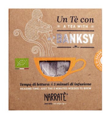 Un tè con Banksy. A tea with Banksy. Con Filtro di tè blu con blend ispirato a Banksy Valeria Arnaldi