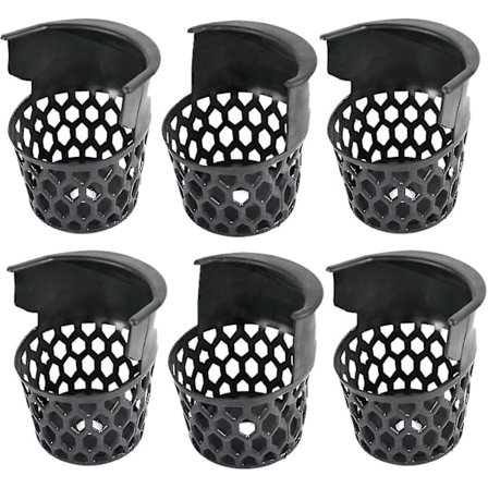 6 stk. Poolbord Billard Lommer Sæt, Billardkugle Kurve Billard Tilbehør Med 12 Skruer Holdbare Udskiftningslommer Weblommer