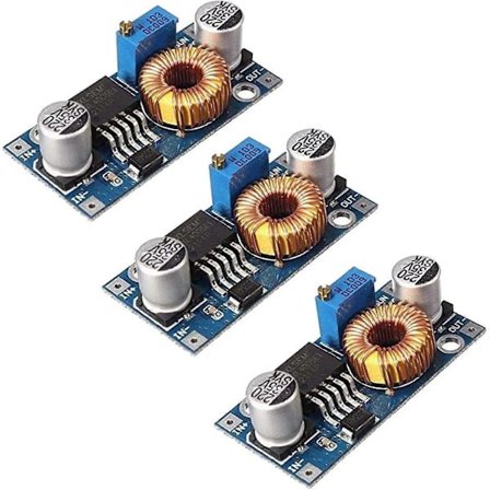 3st DC-DC 5A 5-32V till 0.8-24V Nedtrappningsregulatormodul 12V/24V/32V till