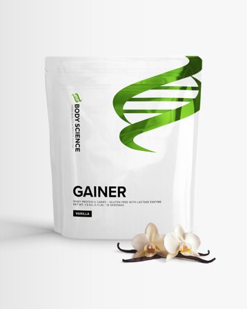 2 x Gainer - 1,5 kg - Vanilla - Body Science Gainer - Viktökning, Bulkning