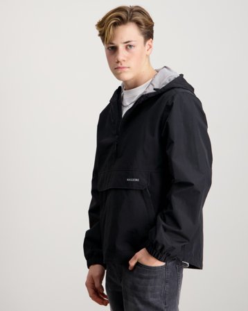 MAGGIORE Half Zip Windbreaker Svart Jackor Kille - Kids Brand Store