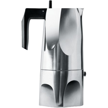 Alessi Ossidiana Espressotrakter 6 Kopper' - 'Stål og svart