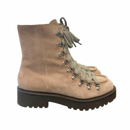 Doucal's, Lace-up Boots Beige, Dames, Maat:38 EU