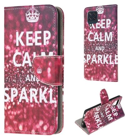 Wonderland Samsung Galaxy M32 Läppäkotelo - Keep Calm And Sparkle