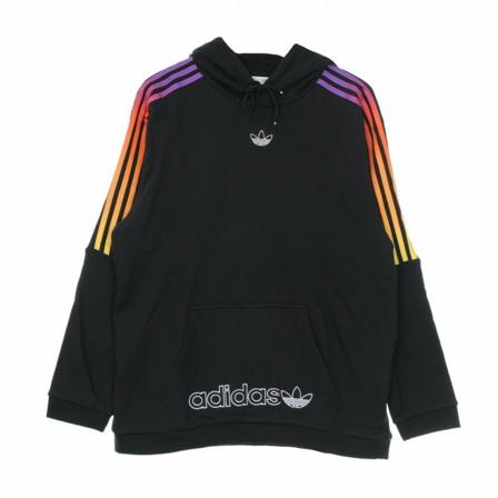 Adidas, hoodie Zwart, Heren, Maat:S,strepen