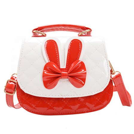 Taaperon Mini söpö prinsessa käsilaukku Olkalaukku, punainen