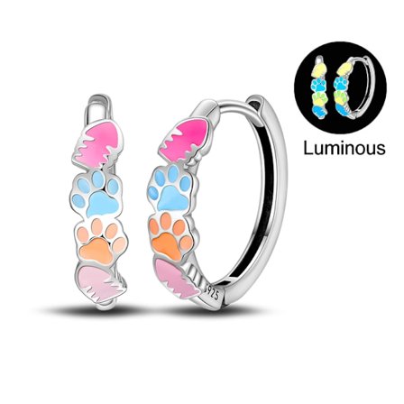 100 % 925 Sterling Silver Färgglad Butterfly Bee Nyckelpiga Regnbåge Blomsterörhängen För Kvinnor Mode Födelsedagsfest Smycken Presenter