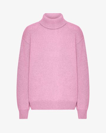 Merino Wool Turtleneck - Cherry Blossom - Female - L - Sustainable material - Ethical production