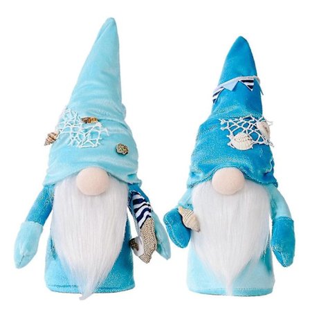 Kasvottomat nukke koristeet kangas + täytetty puuvilla koti-ikkuna valokuvaus rekvisiitta 2kpl tonttu kesäloma koristeet