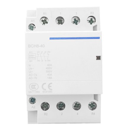 4P 40A 24V 230V 50Hz 60Hz Husholdnings AC Kontaktor 2NO 2NC 230VAC