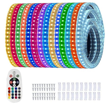RGB LED-lysstripe med flere lengder, dimmbar 5050