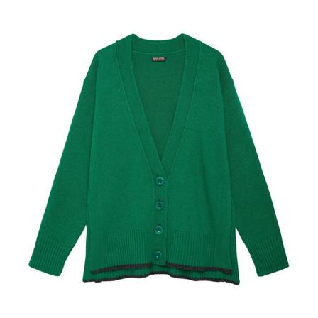 Maliparmi, Cardigans Groen, Dames, Maat:S,wol