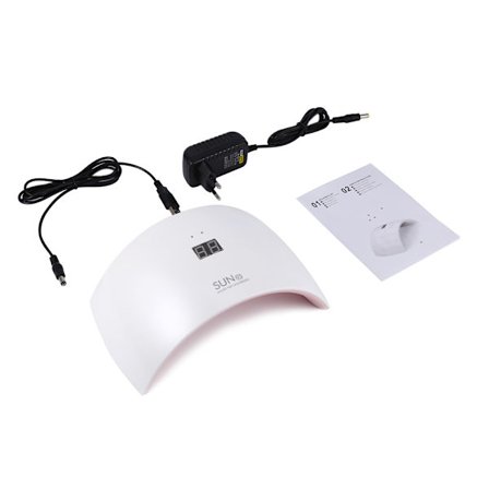 Professionell SUN9S nagelkonst UV LED-lampa torktumlare manikyr och pedikyr maskin med rosa
