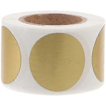 1 rulle skrabelodsmærkater runde skrabelodsmærkater selvklæbende skrabelodsmærkater DIY skrabelodsmærkater