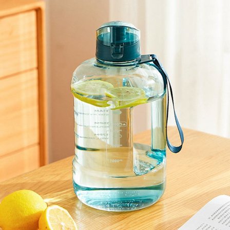 1500ml/2300ml Vattenflaska Fitness Cup BLÅ 1500ML