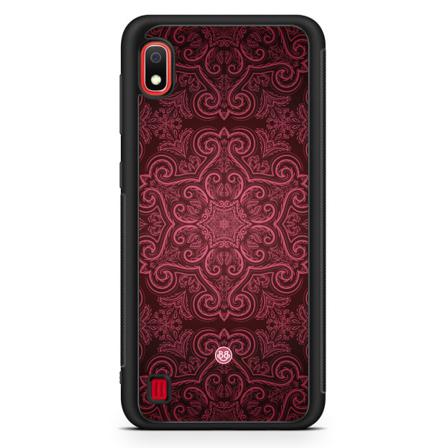 Bjornberry Skal Samsung Galaxy A10 - Röd Retromönster