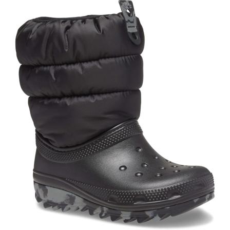Crocs Classic Neo Puff Boot Kids Children lined boots Black 25-26