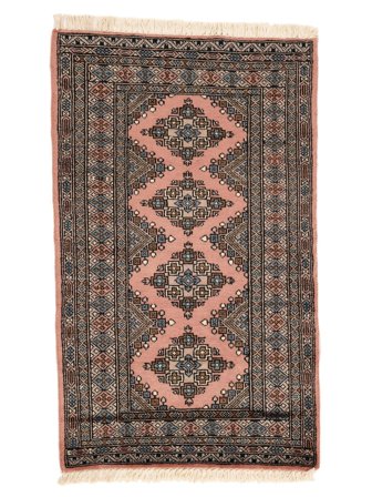Medaljong Liten Pakistan Bokhara 2Ply Matta 75X125 Ull