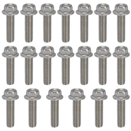 M10*1.5 sexkantskruv med grov gänga och bricka (20 stycken säljs)