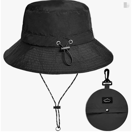 Bred Brättad Bucket Hat / Solhatt