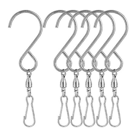 Svingbare Krogklips til Vindklokker, Hængende Spinners Krystal Twisters Festtilbehør Roterende S-Krog