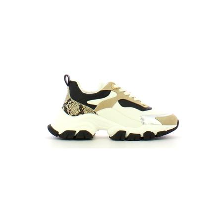 Twinset, Sneakers Beige, Dames, Maat:37 EU,leer,multicolor