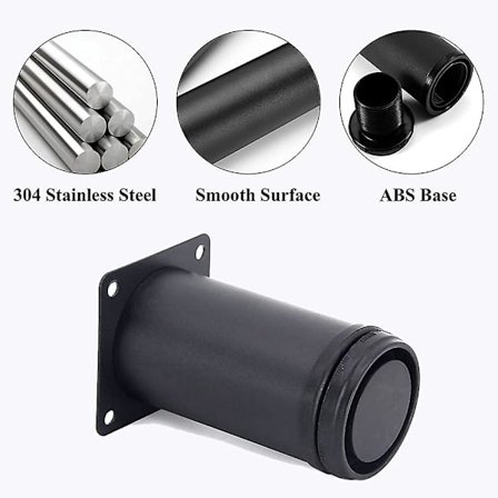 4 justerbare bein 80 mm høyde tykkere skapbein