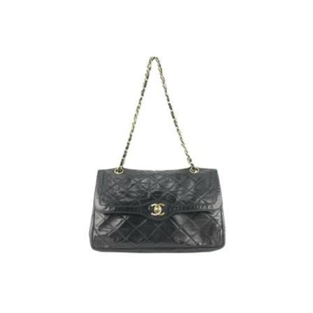 Chanel Vintage, Pre-owned Leather chanel-bags Zwart, Dames, Maat:ONE Size