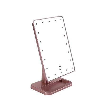 LED Sminkspegel för Bord med Touchsensor och 360° Rotation - 20 LED-lampor