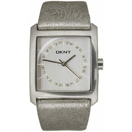 Klocka - Donna Karan - NY3681 - Kvarts - Analog - Silverläder Dam