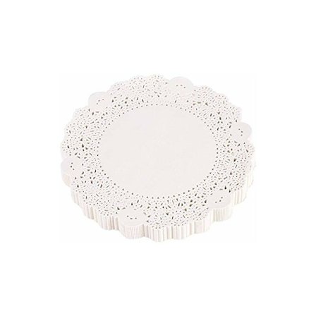 180 stk. Hulede dekorative papirduker kakeunderlag håndverk bryllupsfestdekor