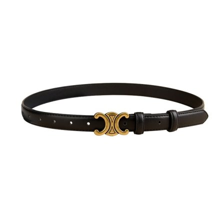 Svart Dubbel C Triumfbuen Belte Dame Ekte Lær 2.5 T