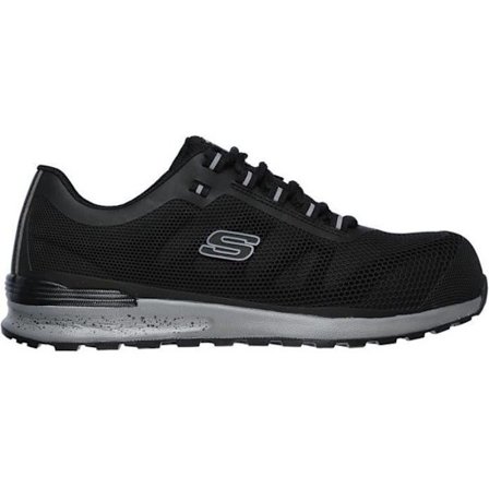 Säkerhetsskor - Skechers - Lyndale - Svart - Ståltoffel - Memory foam sula