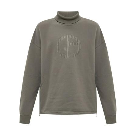 Giorgio Armani, Sweatshirts Hoodies Grijs, Heren, Maat:XL,Katoen