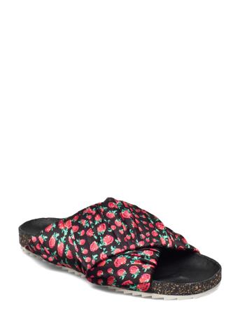 Raspy Strap Sandal Black Becksöndergaard