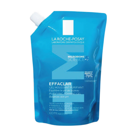 La Roche-Posay Effaclar Cleansing Gel +M Refill, 400 ml