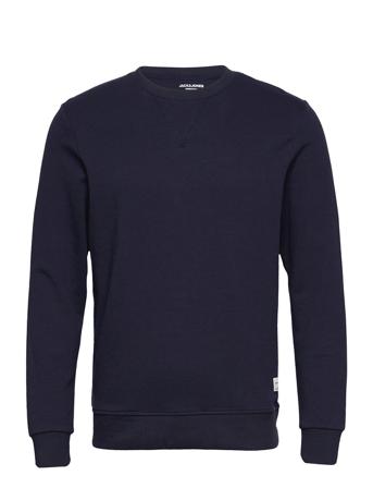 Jjebasic Sweat Crew Neck Noos Sweatshirt Trøje Blå Jack & J S