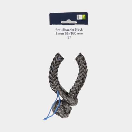 1852 soft schackle 5mm svart 65/160mm 2T