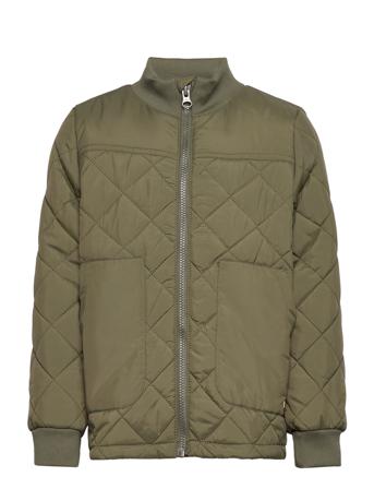 Nkmmanel Quilt Jacket Camp Outerwear Jackets & Coats Quilted Jackets Grøn Name It