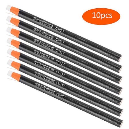 Pencil Sharpener til tegning 10 stk./pakke - Træklinjeviskelæder - Kunstmaterialer, blyantsskitsermaterialer