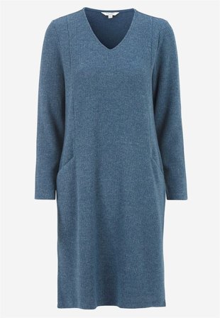 Cellbes of Sweden - Supermjuk klänning med fickor Beata - blå / melerad - för damer - 50/52