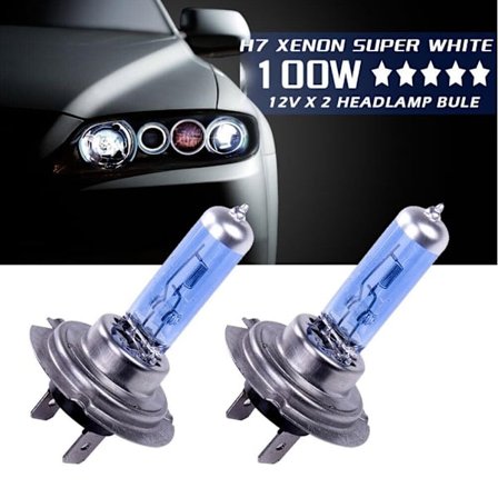 12V H7 100W Xenon White 6000k Halogeeniautojen ajovalopolttimo Gl